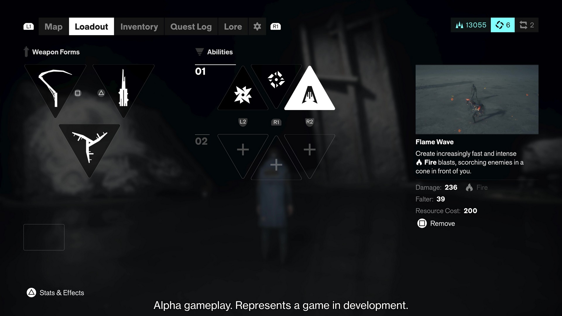 Dylan customizes the Aberrant forms in Control Resonant's alpha gameplay footage