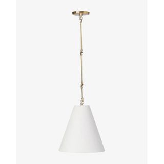 mcgee and co white brass pendant light