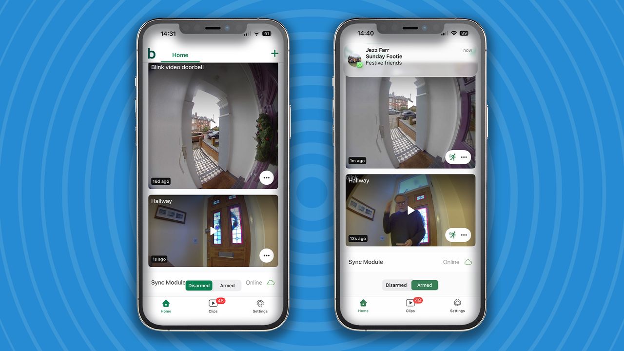 Footage captured by Blink Mini 2 security camera