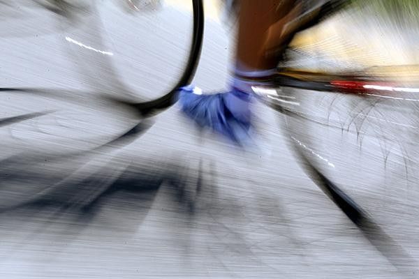 Tom Boonen (Quick Step) blurred.