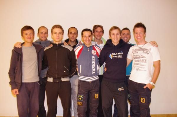 Astana riders including Timmy Duggan, Fredrik Kessiakoff and Roman Kreuziger