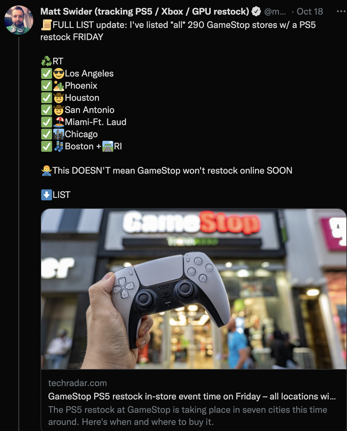 PS5 restock GameStop store with DualSense controller