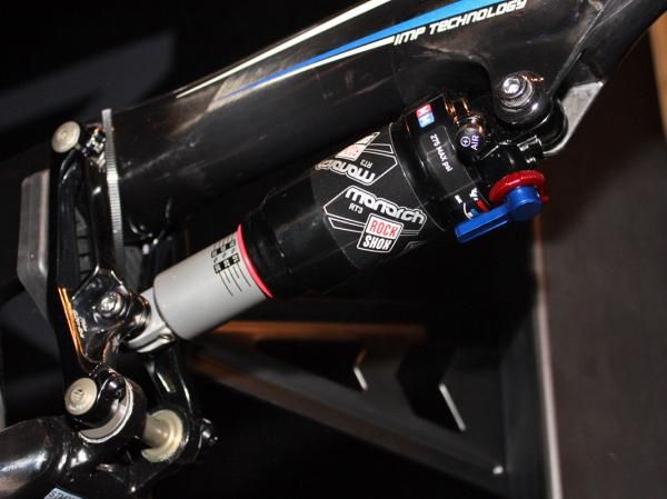 RockShox has made some revisions to its Monarch air shock platform for 2011, including a simpler angled air valve and a smaller range of motion on the rebound dial for easier setup.