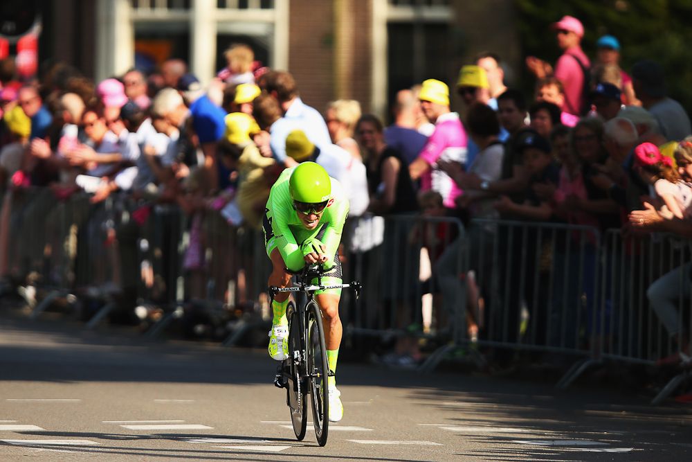 Cannondale's Rigoberto Uran finished 33 seconds behind winner Tom Dumoulin in Friday's Giro d'Italia opener.