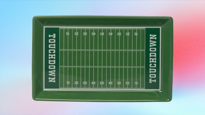 Aldi Crofton Ceramic Football Bowls with Serving Tray