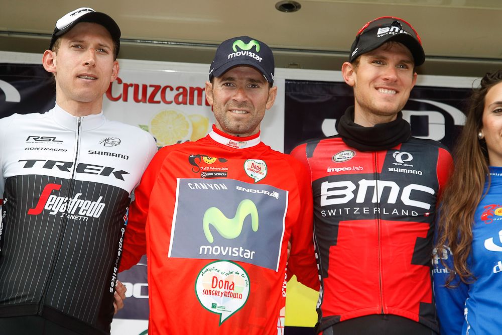 Bauke Mollema, Alejandor Valverde and Tejay van Garderen.