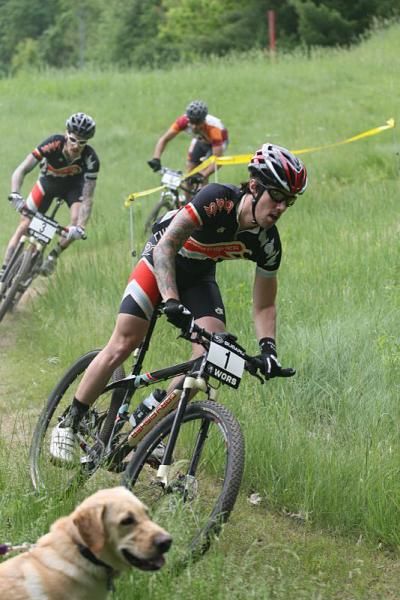 Riders descend the course at Mt. Morris