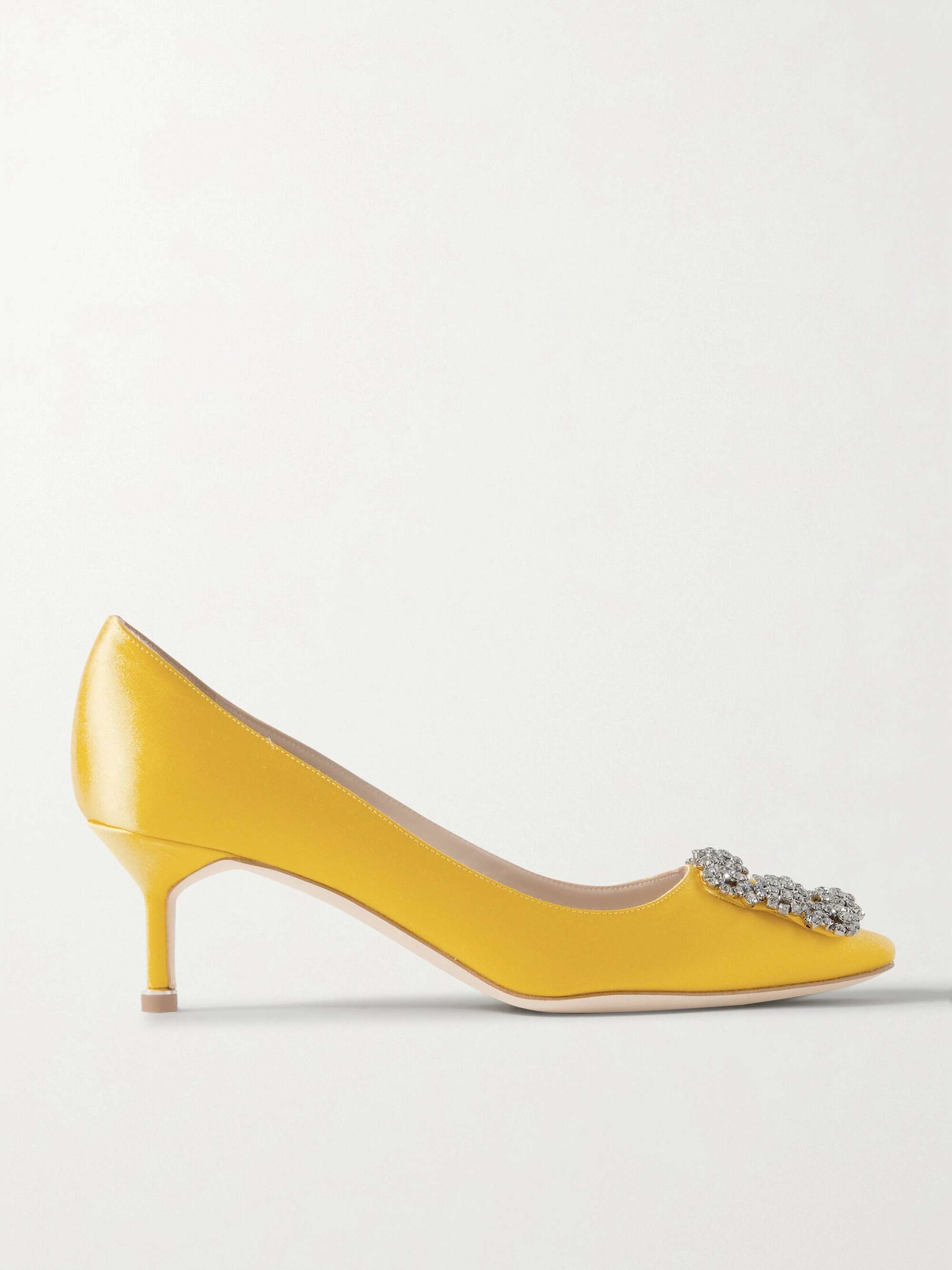 Hangisi 50 Crystal-Embellished Satin Pumps
