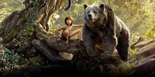 Mowgli (Neel Sethi) and Baloo (Bill Murray) in The Jungle Book