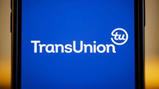 TransUnion logo on a phone