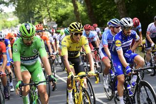 Egan Bernal (Team Ineos) celebrates Tour de France victory on stage 21