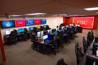 The Digital Creative Lab doubles as a working livestreaming classroom and event space for individualized instruction, guest lectures, and group study.