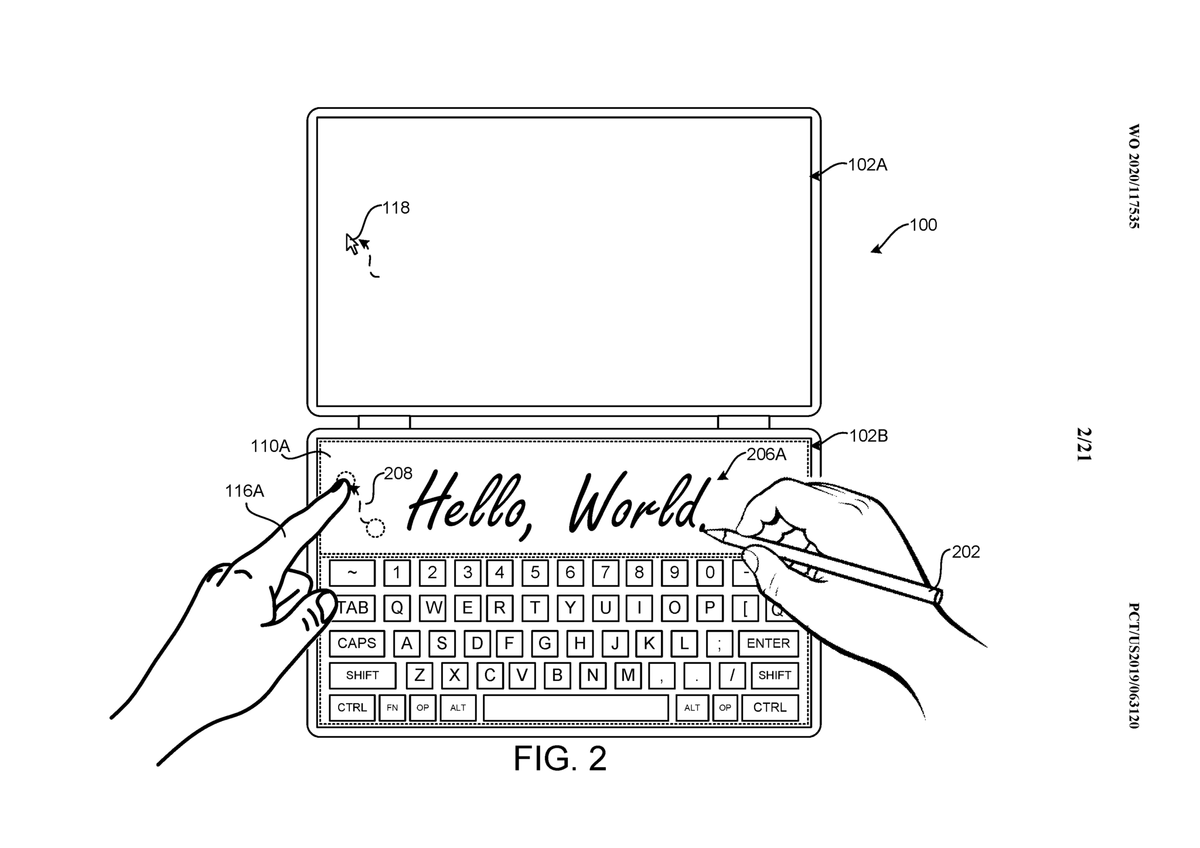 Surface Neo Pen Input Patent