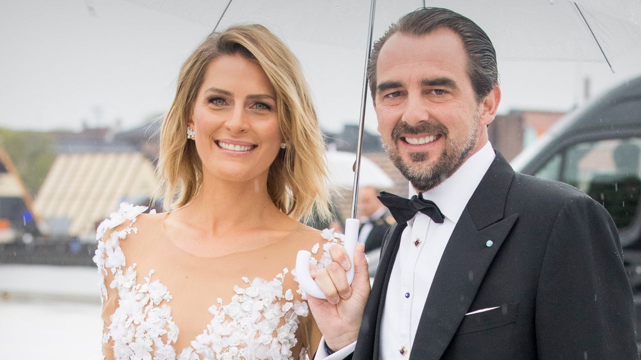 Prince Nikolaos and Princess Tatiana of Greece arrive at the Opera House on the ocassion of the celebration of King Harald and Queen Sonja of Norway 80th birthdays on May 10, 2017 in Oslo, Norway.