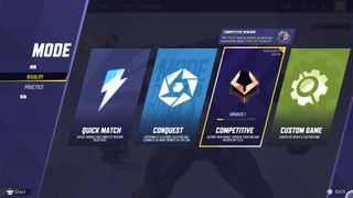 Marvel Rivals competitive mode menu