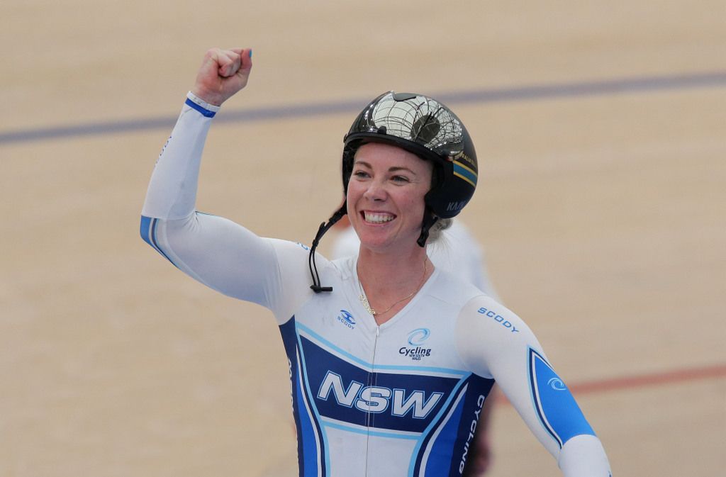 Kierin winner Kaarle McCulloch (NSW)