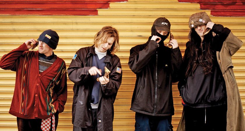 The English punk-rock quartet University [L-R]: [from left] Zak Bowker,Joel Smith, Eddie Leighand Ewan Barton.
