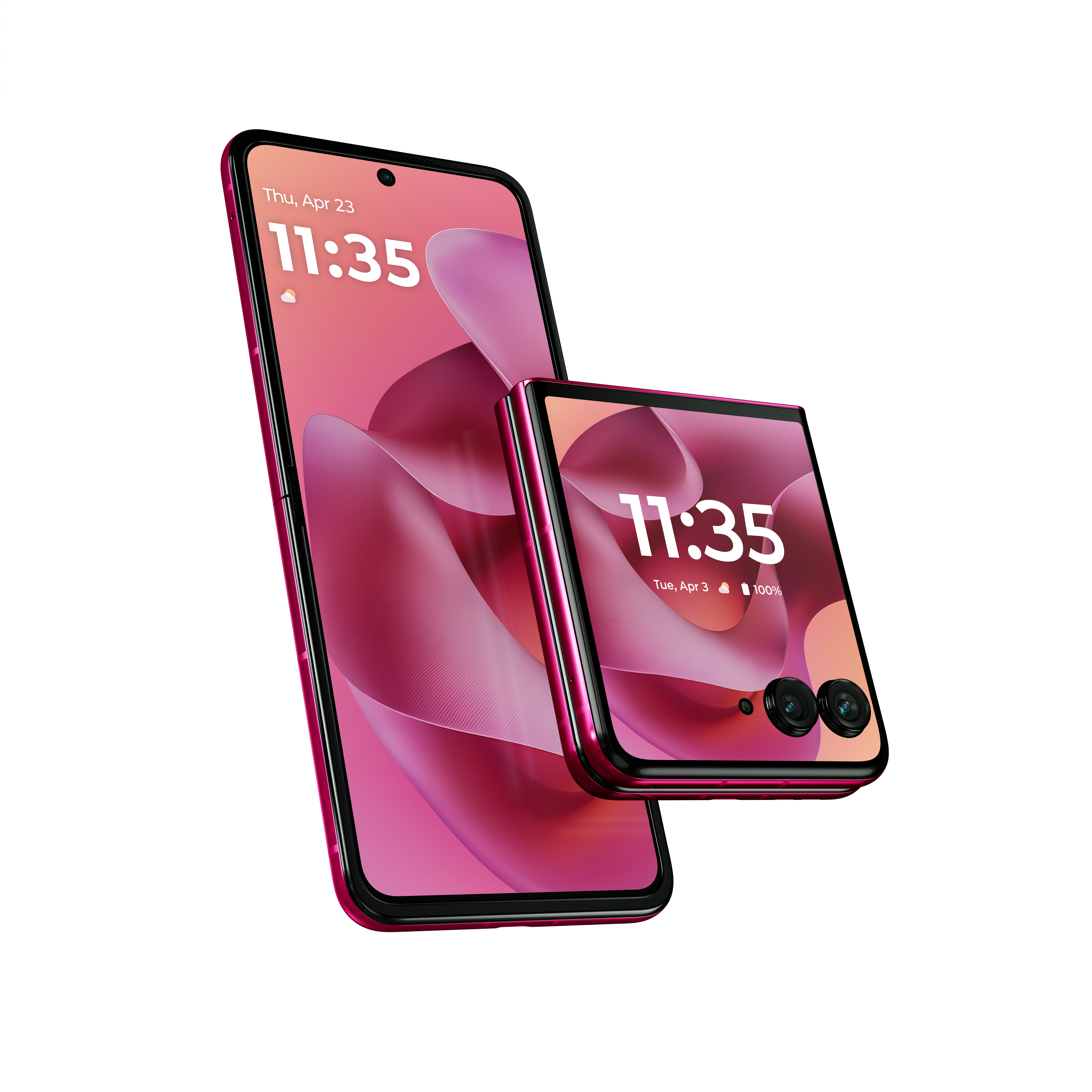 Razr Plus 2025 render in Hot Pink
