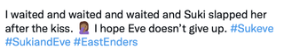 EastEnders tweet Eve Suki