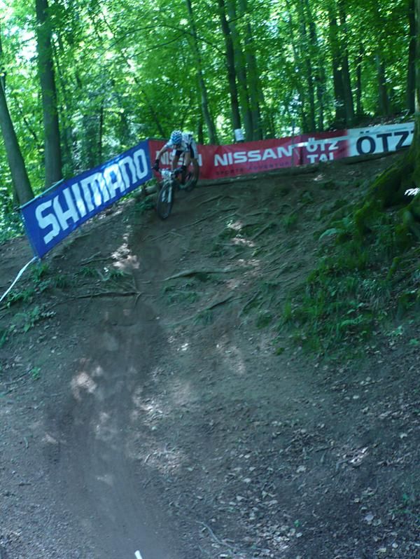 Riders rolled down the drops like they were nothing during practice.