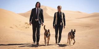 Keanu Reeves and Halle Berry in John Wick: Chapter 3 – Parabellum
