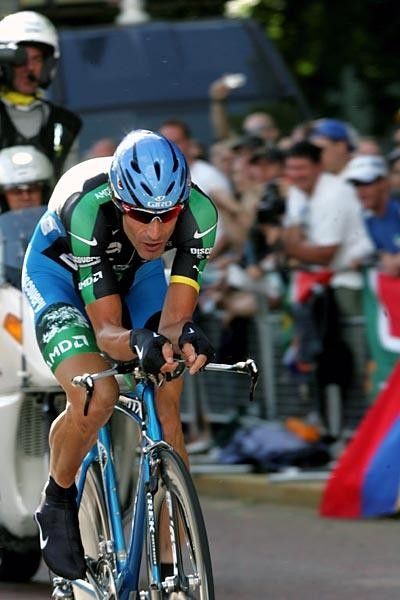 George Hincapie (Discovery Channel) rode a brilliant TT to get third on the day.