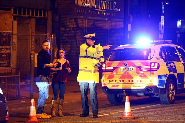 A police officer in Manchester.