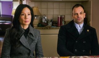 Watson and Sherlock Lucy Liu Jonny Lee Miller Elementary CBS