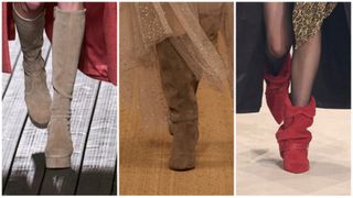 fall 2024 runway boots, Chanel, Ralph Lauren, Isabel Marant