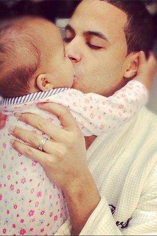 Marvin Humes and daughter Alaia-Mai