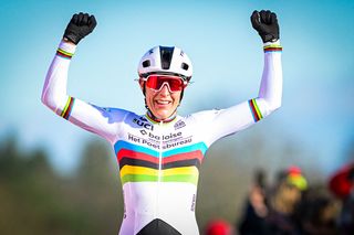 Newly crowned world champion Lucinda Brand claims 20th cyclo-cross victory and set for road season debut at Strade Bianche