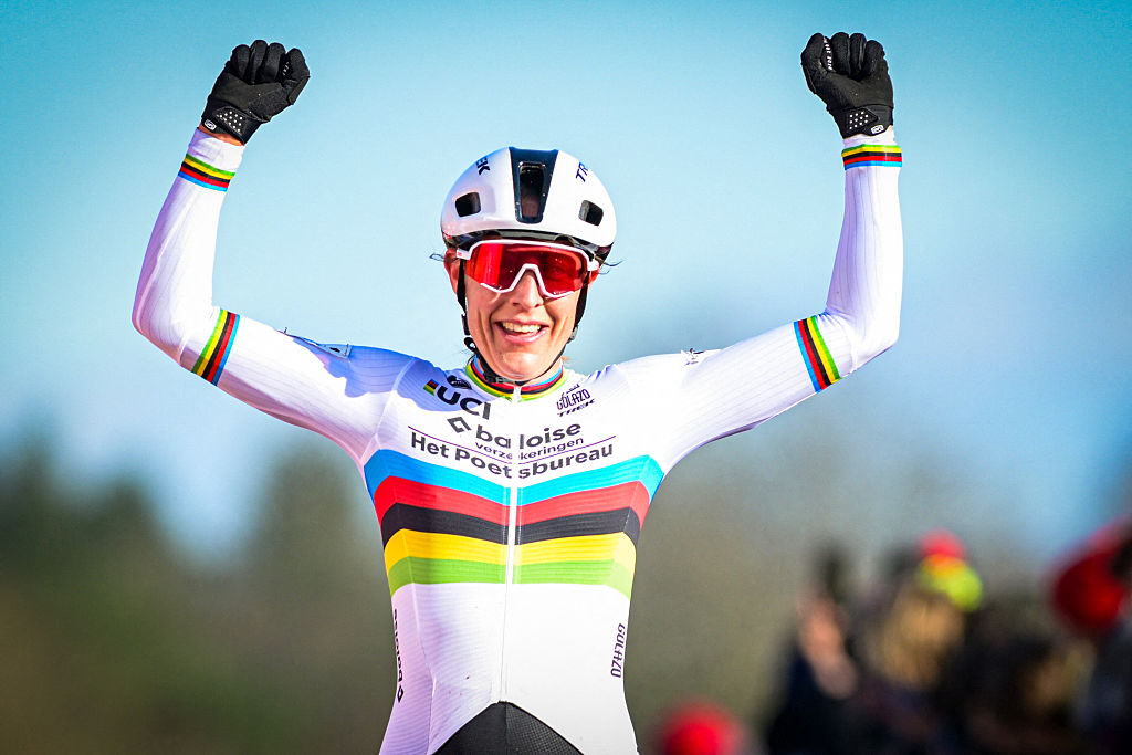 Newly crowned world champion Lucinda Brand claims 20th cyclo-cross victory and set for road season debut at Strade Bianche