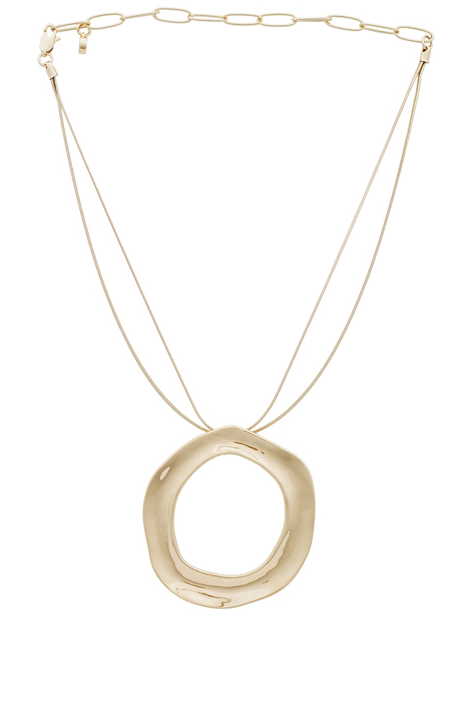 Open Circle Statement Necklace