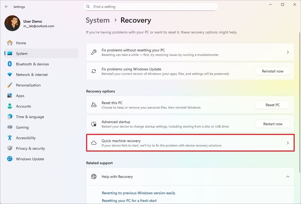 Machine Recovery Mode Reset Machine How Windows 11 can now repair itself after a boot failure | Windows Central