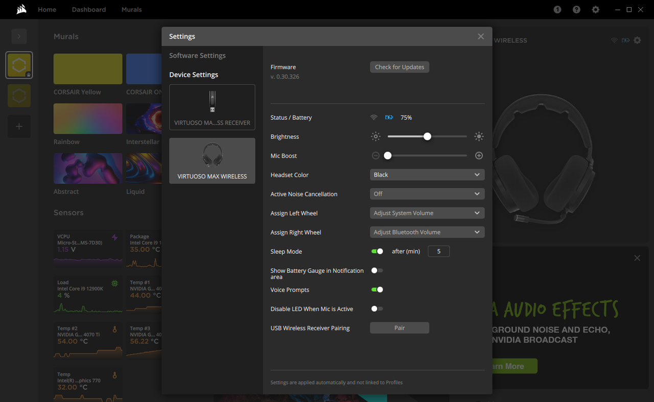 Corsair Virtuoso Max