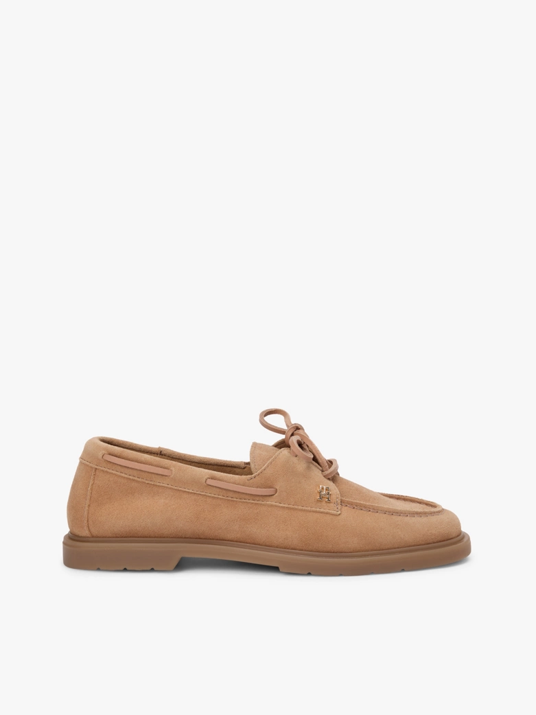 Lightweight Suede Lace-Up Boat Shoes