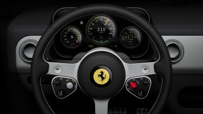 The Ferrari Luce steering wheel