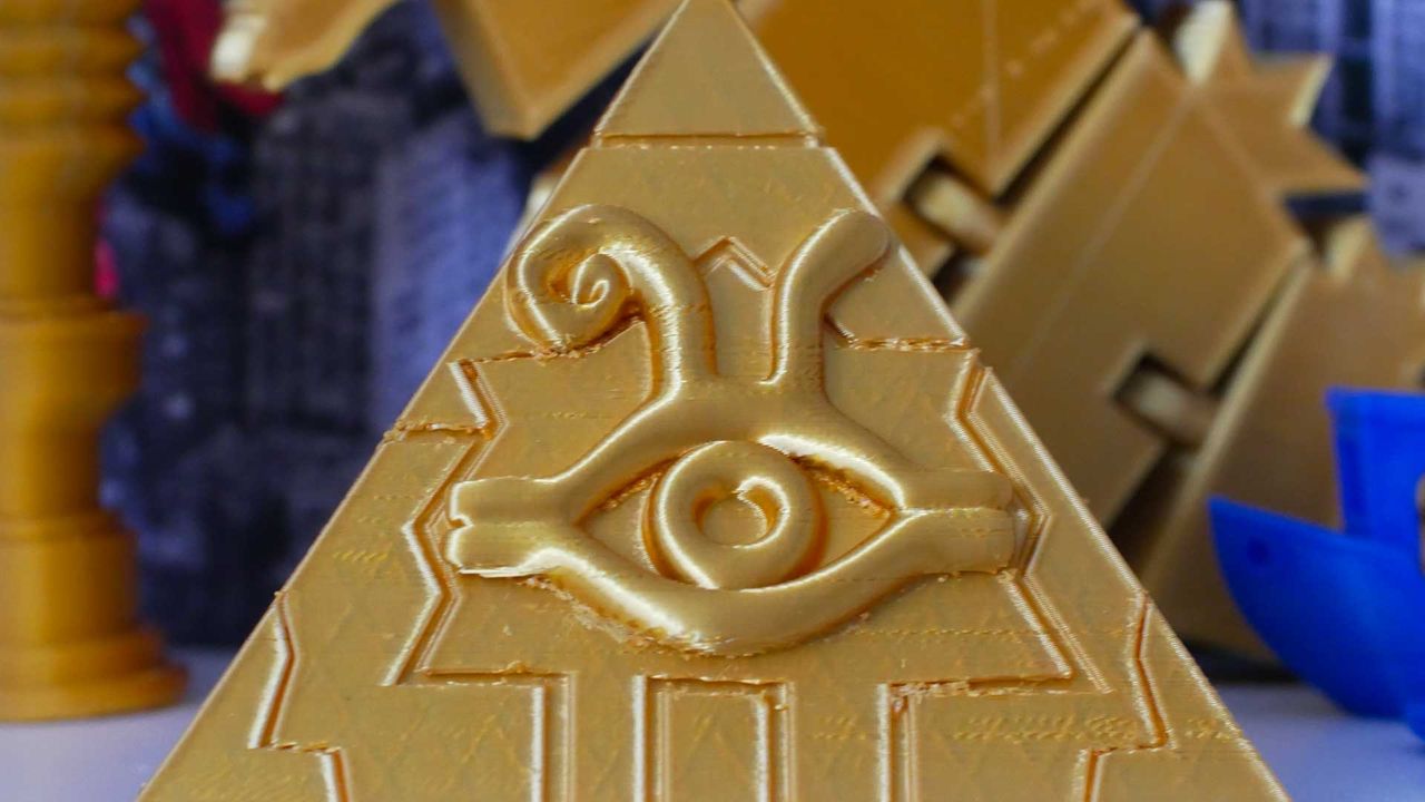 Anycubic Kobra Plus_Test print of the Millennium Puzzle from Yu-Gi-Oh!