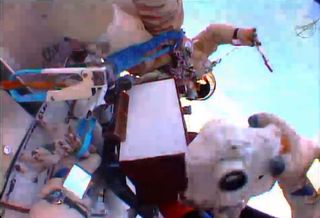 Taking a Photo During the Spacewalk