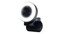 Razer Kiyo webcam with ring light turned onn