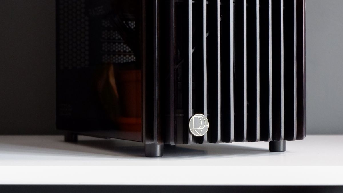A gaming PC in the process of being built, using Radeon and Ryzen components and an Asus Pro Art PA401 PC case.