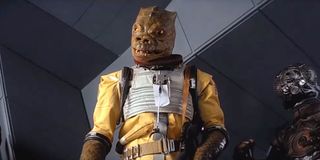 Alan Harris as bounty hunter Bossk in Star Wars: The Empire Strikes Back