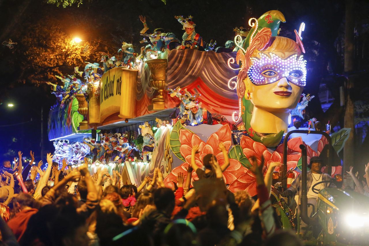 A float in the Krewe of Nyx parade.