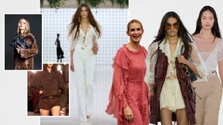 The 2025 fashion trend of boho chic in a Balenciaga Kate Moss Le City Bag campaign, Isabel Marant, Chloe, Paris Fashion Week street style, Ralph Lauren model