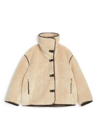 Short Pile Jacket - Beige - Arket Gb