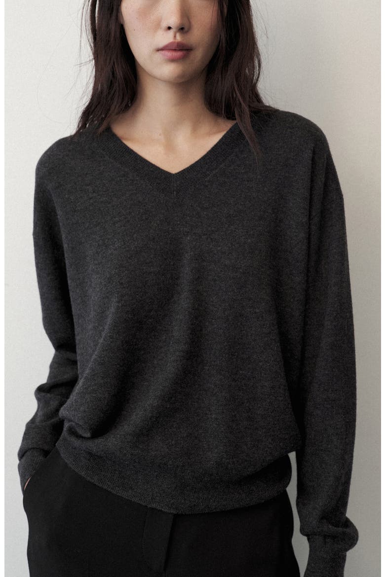 Wool V-Neck Sweater