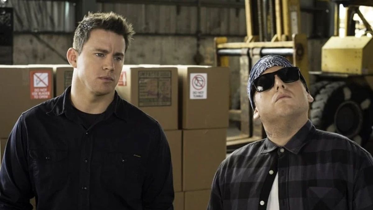 Channing Tatum and Jonah Hill in 22 Jump Street