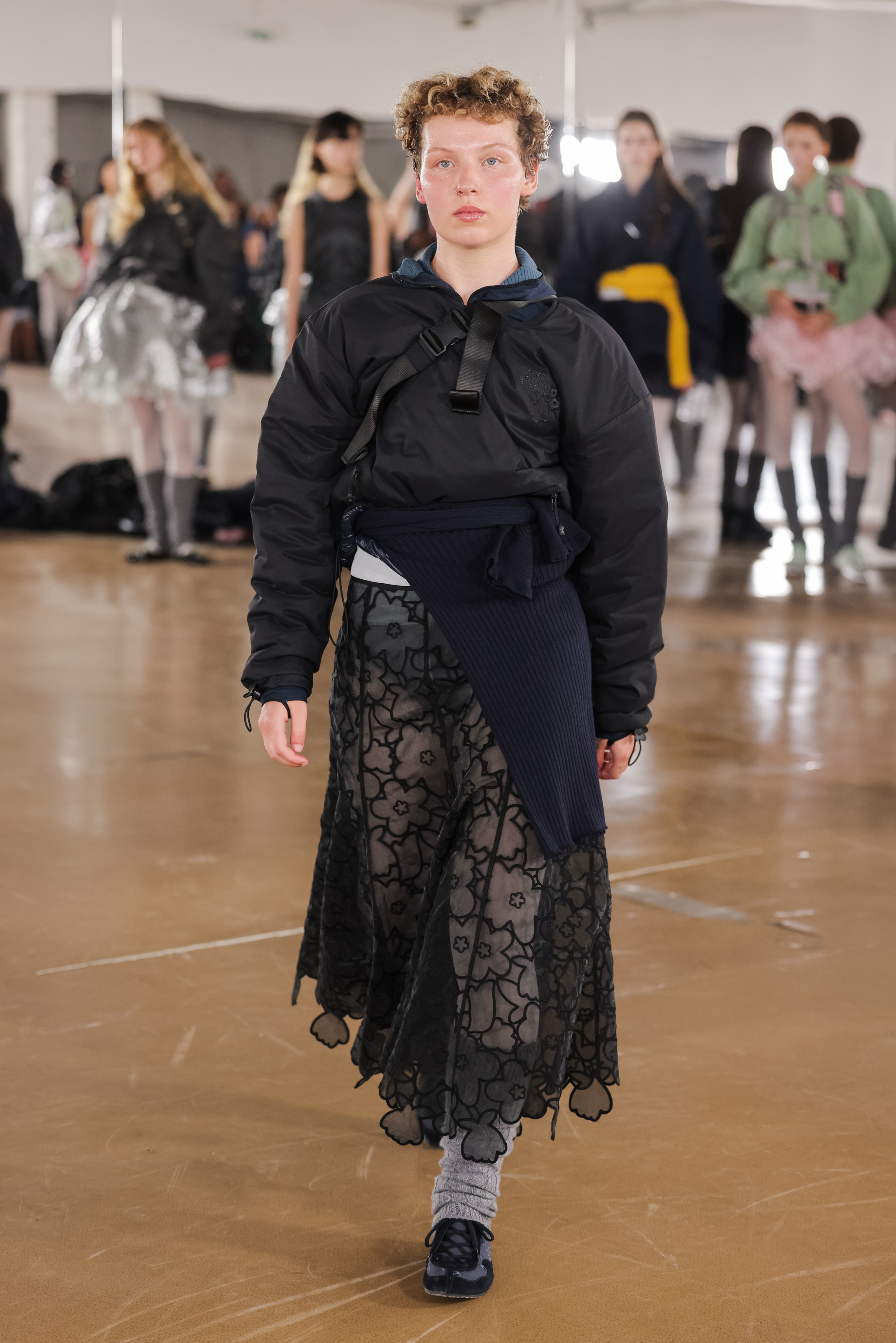 a model on the cecilie bahnsen runway
