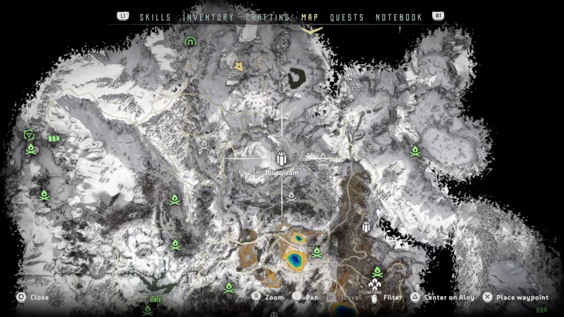 Horizon Zero Dawn: Frozen Wilds bluegleam locations | GamesRadar+