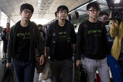 Chinese officials deny Hong Kong's pro-democracy leaders entry to Beijing